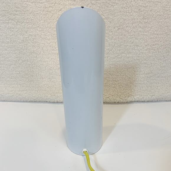 MCM Vintage Canister Lamp Yellow and White Metal Tube Mid Mod Retro Swanky - Picture 2 of 11